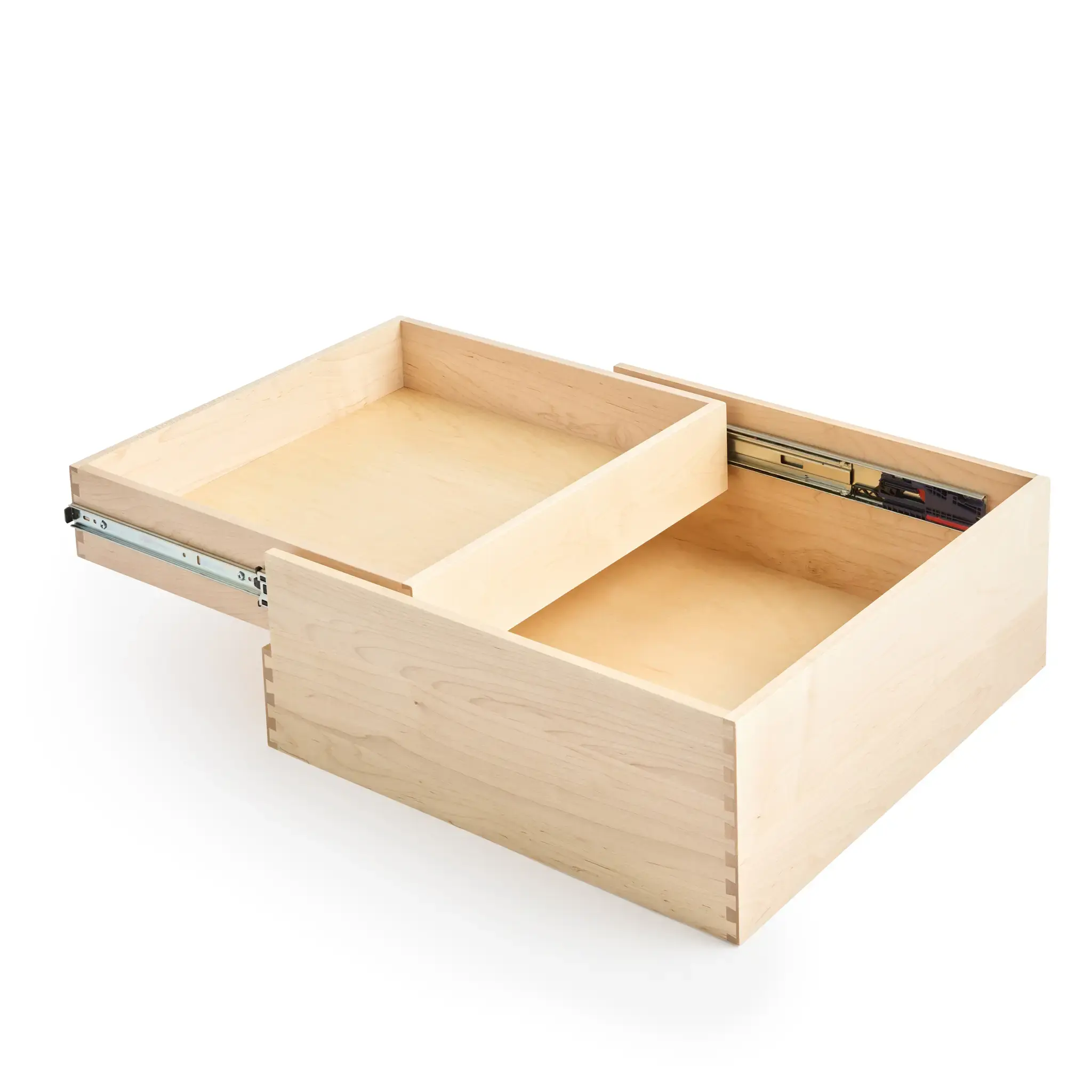 double drawer open